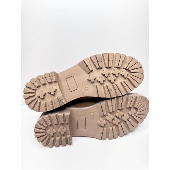 Seven7 Booties Womens Size 6 Tan Bestie Zip Up Block Heel Round Toe Boots - Picture 8 of 8